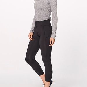 Royal Blue Lululemon Cropped Leggings
